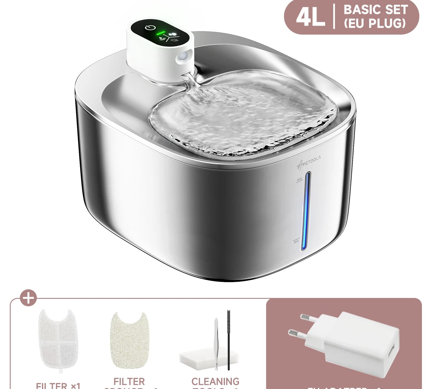 APETDOLA 4L Wireless Cat Water Fountain Auto Sensor Drinking Fountain For Cats Dog Drinker Pet Water Dispenser Accessories