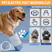 Pet Foot Washing Machine Electric Pet Paw Cleaner Automatic Dog Quick Cleaner Pet Paw Portable Low Noise Waterproof Foot Cup