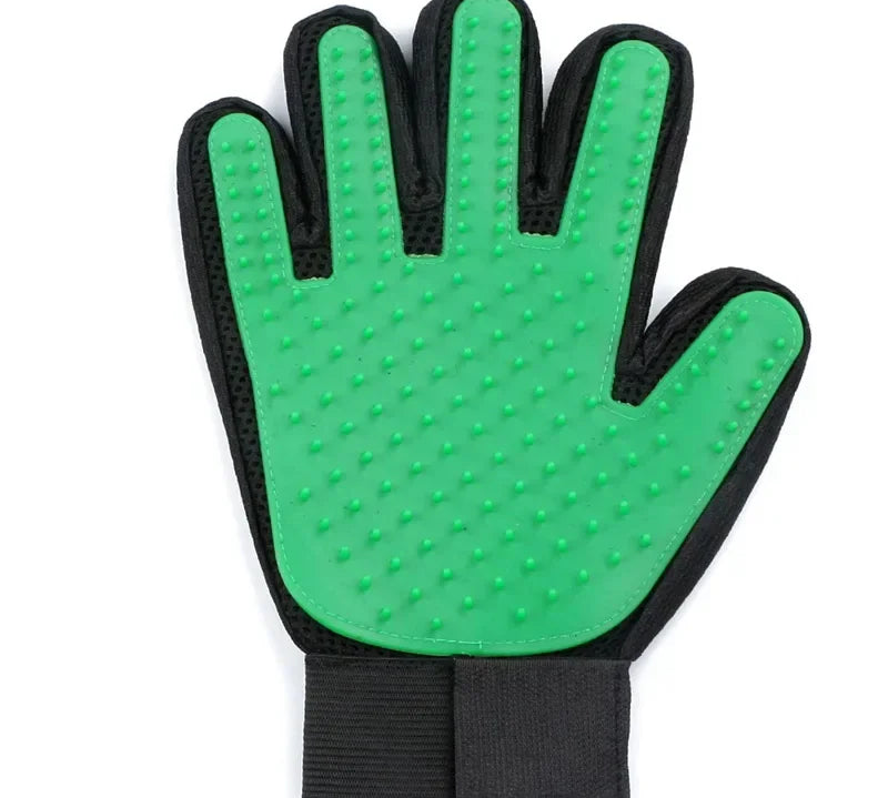 Silicone Pet Grooming Gloves Cats Hair Brush and Comb Gloves to Bathe Dogs Cleaning Hair Removal  for Dog Animal Use Supplies