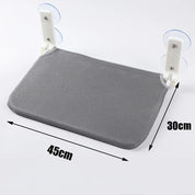 Assembly Free Folding Cat Hammock Plush Mesh Cat Window Wall Jumping Platform Double Suction Cup Cat Hammock